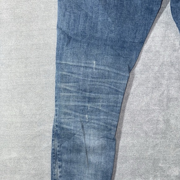 G-STAR RAW Midge Zip Mid Skinny Jeans Womens 31x30 Light Wash Stretch Whiskered - Picture 7 of 15